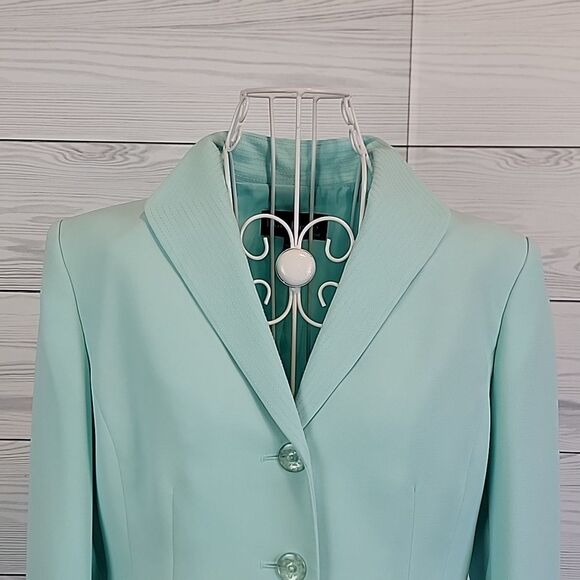 Evan Picone Mint Green Blazer Womens Size 6 - Picture 2 of 12